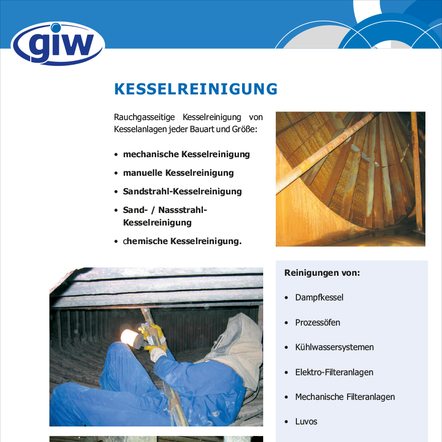 KESSELREINIGUNG